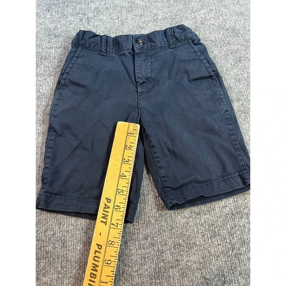 The Children's Place boys 6 navy chino shorts uniform classic prep minimalist